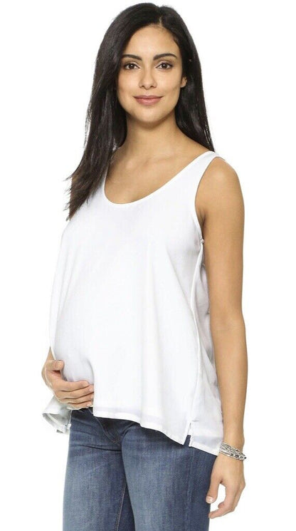 Hatch Maternity Women’s THE LAYERING TANK White Size 1 (S/4-6) NEW