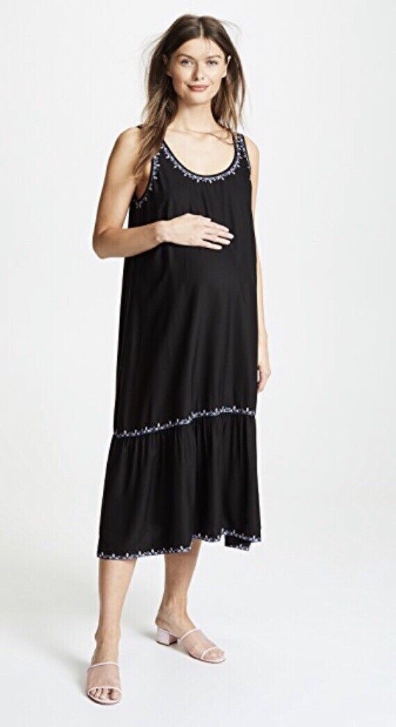 Hatch Maternity Women’s THE EDIE DRESS Black Tank Size 1 (S/4-6) NEW