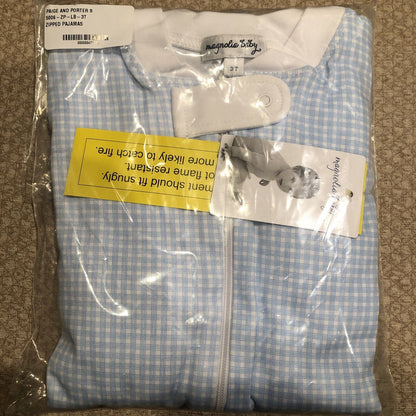 Magnolia Baby Boys PAIGE AND PORTER'S Zipped Pajamas Blue Size 3T NEW