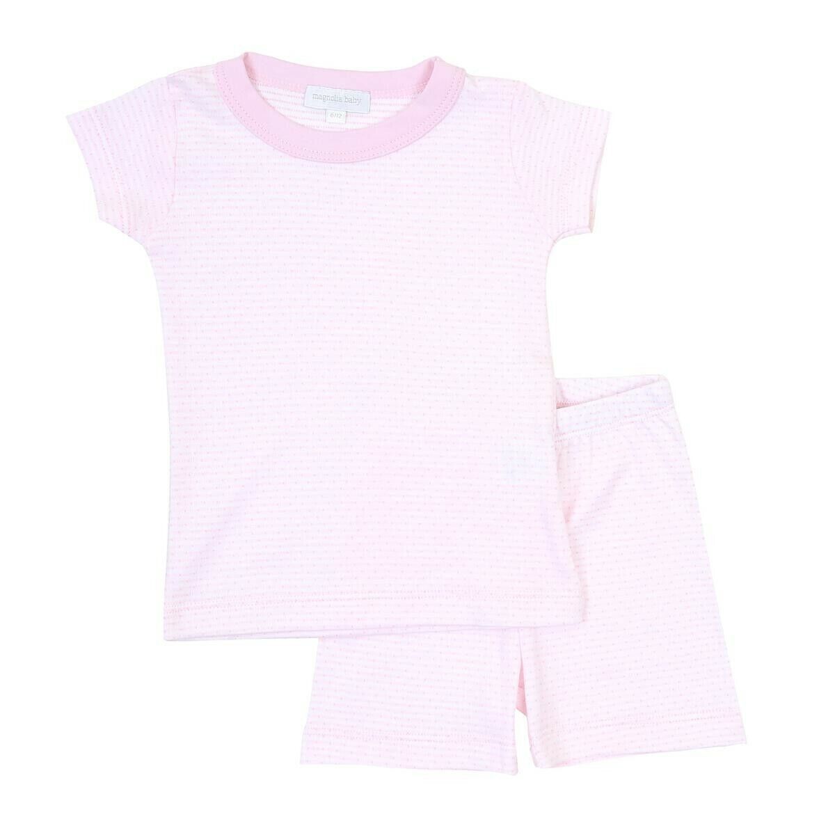 Magnolia Baby Girls MADDY AND MICHAELS Short Pajamas Pink Size 6/12 Months NEW