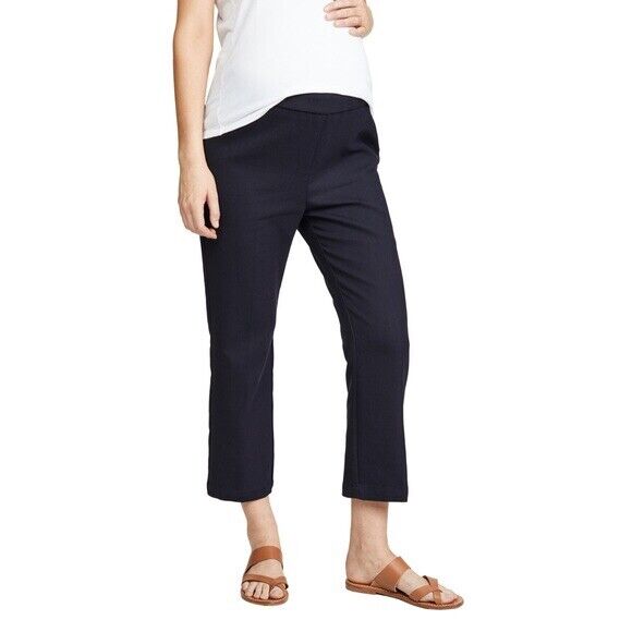 Hatch Maternity Women’s THE LYRIC PANT Black Cotton Blend $188 NEW