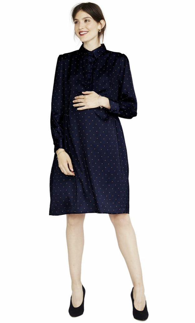 Hatch Maternity Women’s THE CLARA SHIRTDRESS Royal Size 2 (M/8-10) NEW