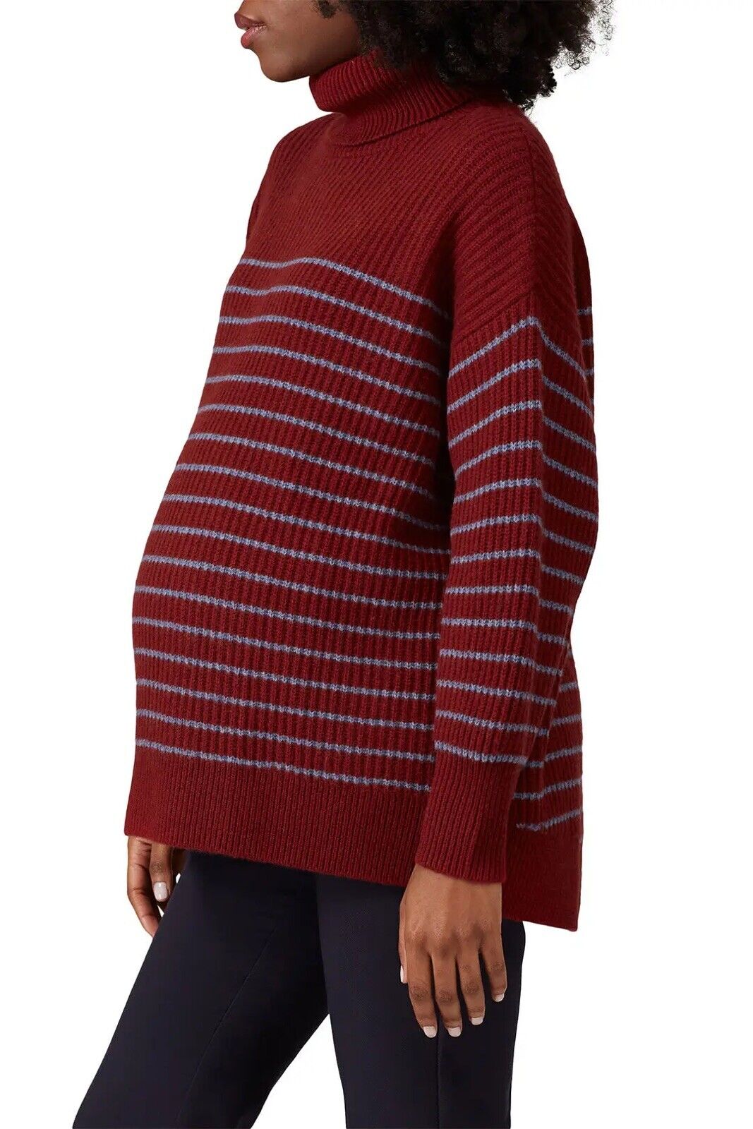 Hatch Maternity Women’s THE ELLIS SWEATER Red Wool/Cashmere $298 NEW