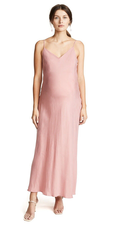 Hatch Maternity Women’s THE RICKY SLIP DRESS Bergonia Pink Size 2 (M/8-10) NEW