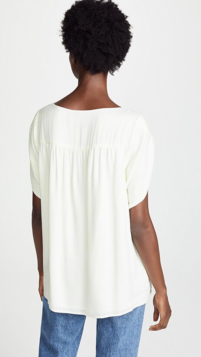 Hatch Maternity Women’s THE TULIP BLOUSE Ivory $158 NEW