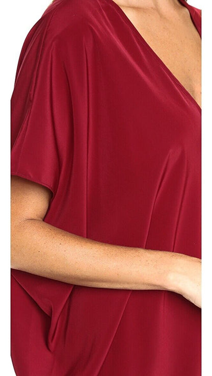 Hatch Maternity Women’s THE SLOUCH DRESS Scarlet Red $198 NEW